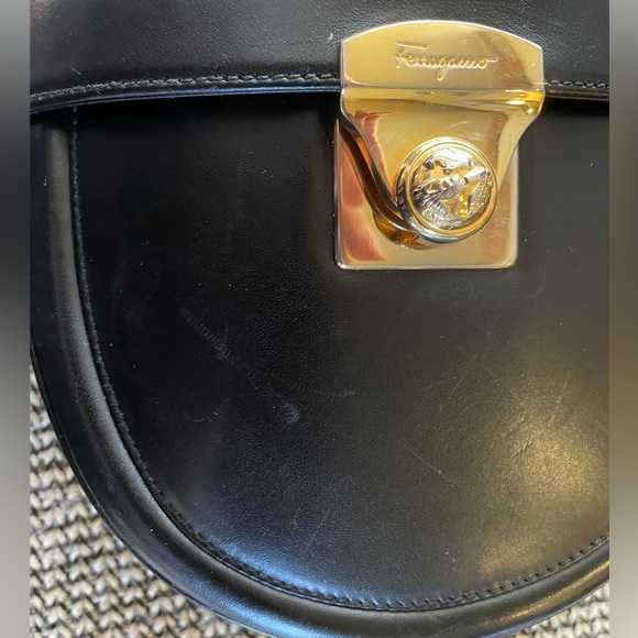 Ferragamo Small Black Shoulder bag - w/ COA - Picture 10 of 15